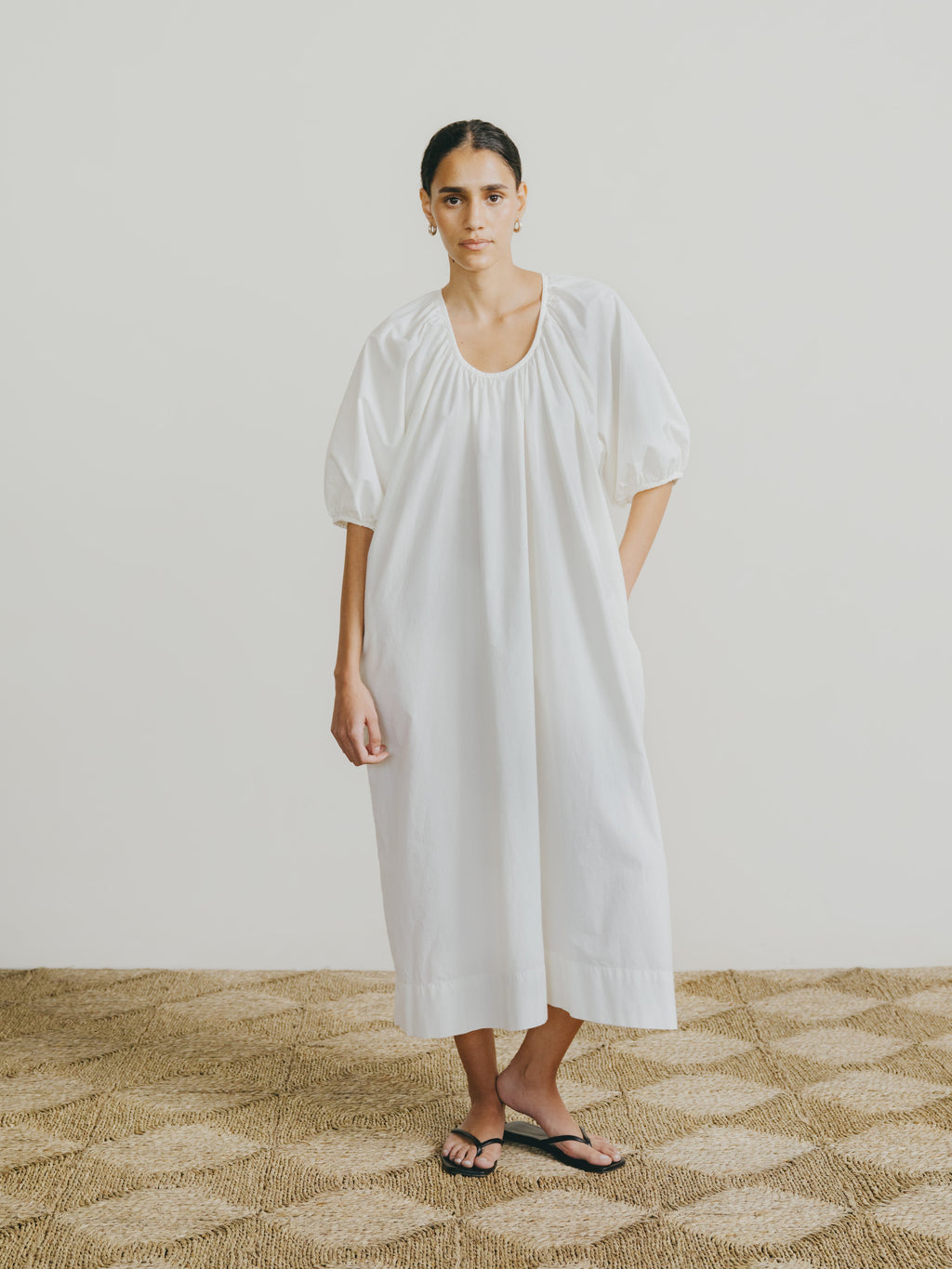 Ophelia Dress, Organic Batiste, Natural