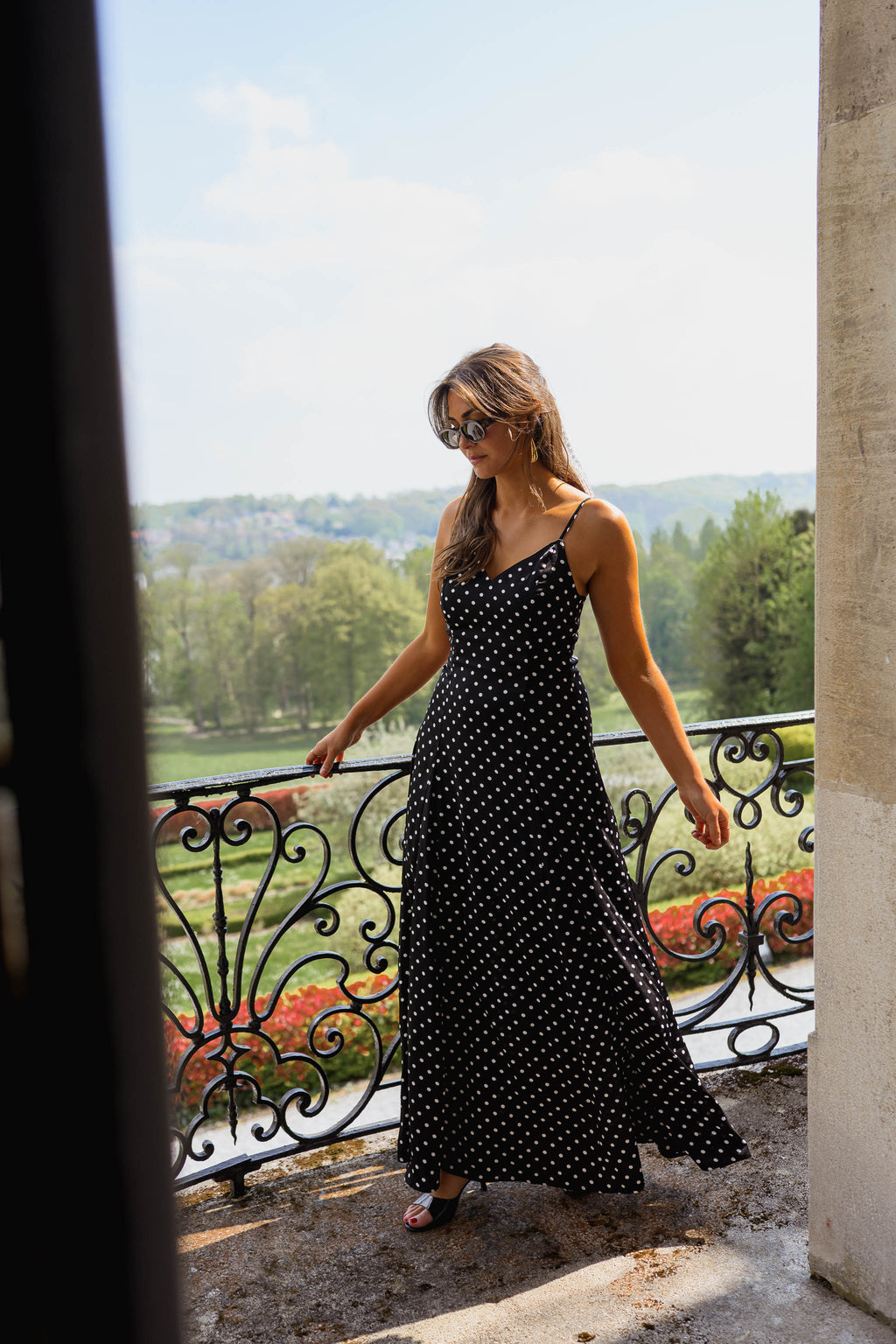 Black Polka Dot Adelaide Dress