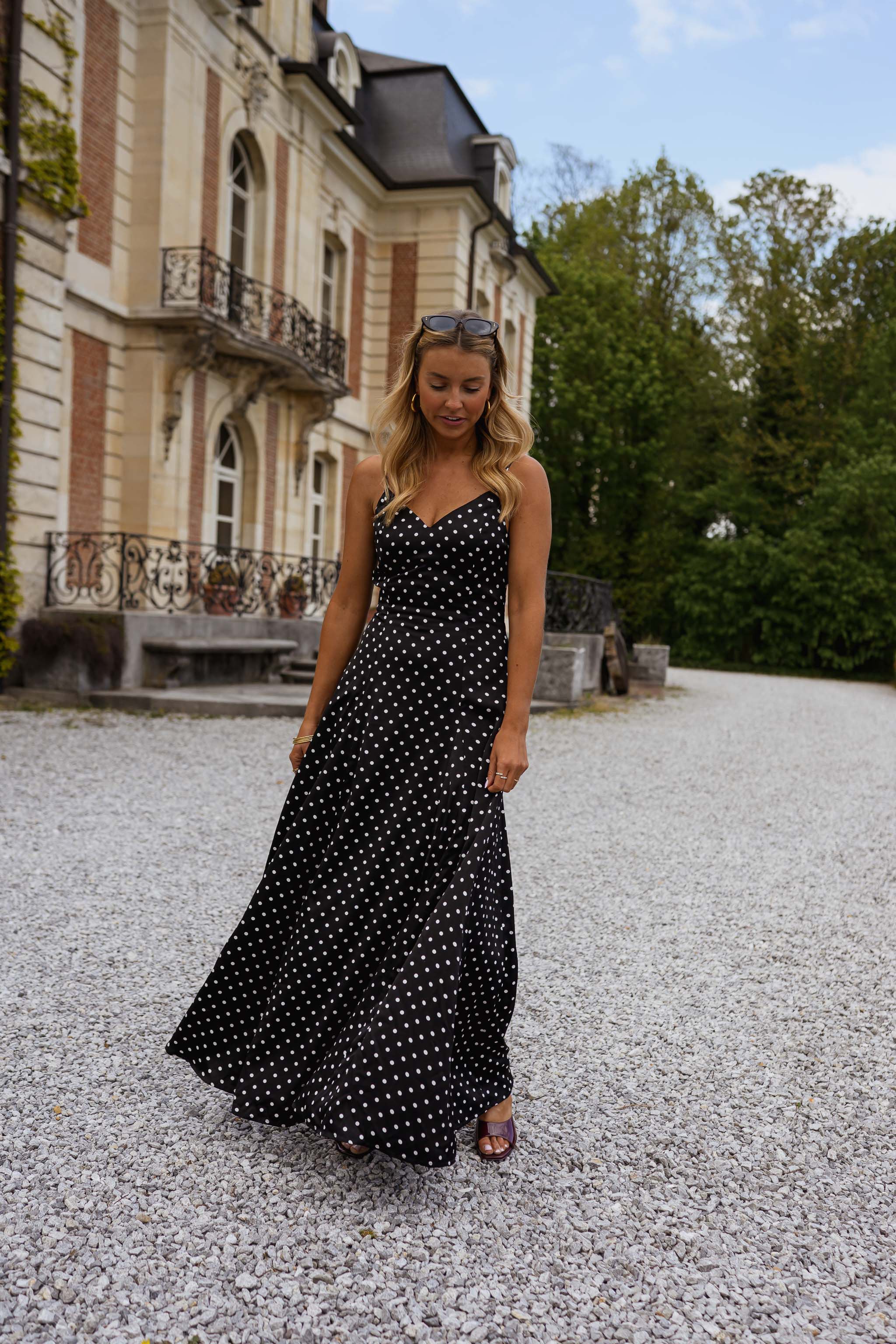 Black Polka Dot Adelaide Dress