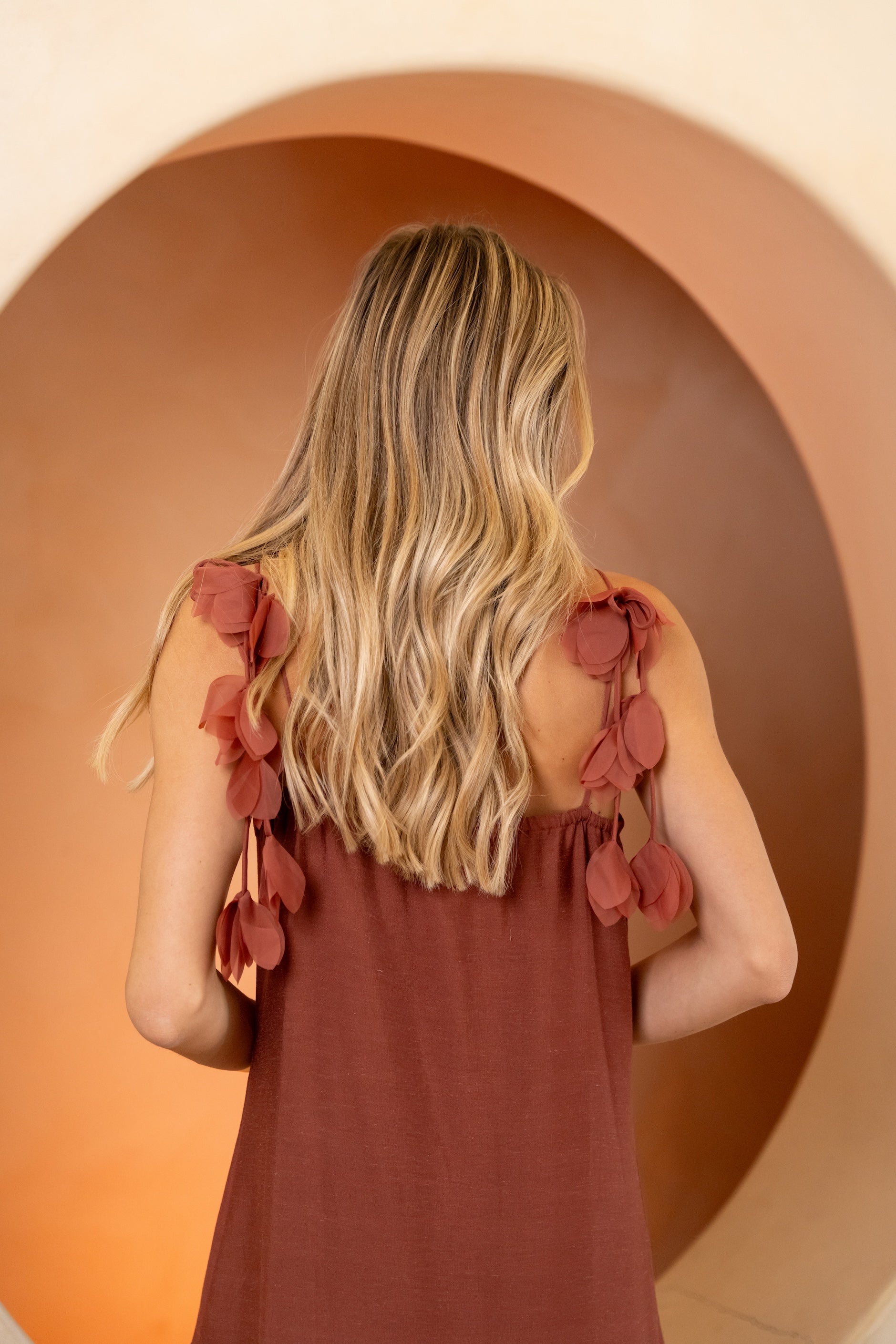 Brick Tania Dress