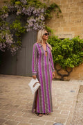 Mauve Patterned Audrey Dress
