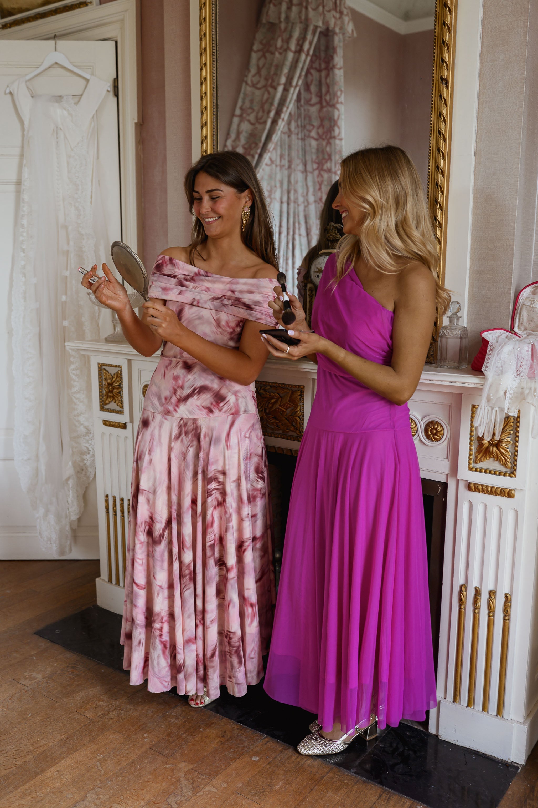 Pink Patterned Christy Dress