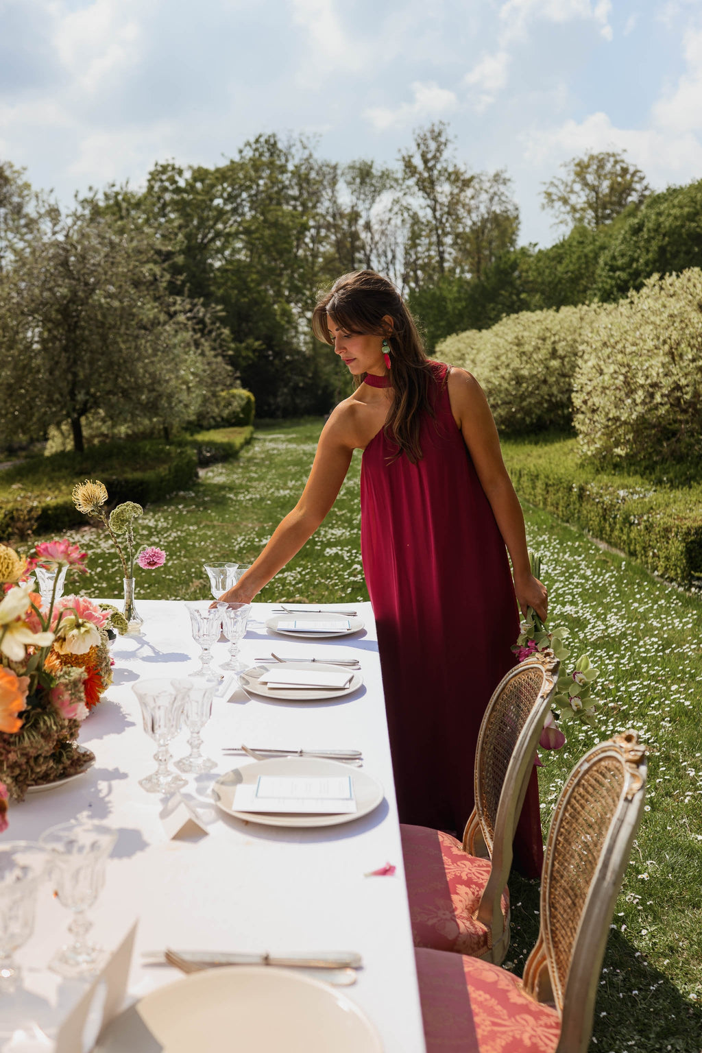 Raspberry Isia Dress