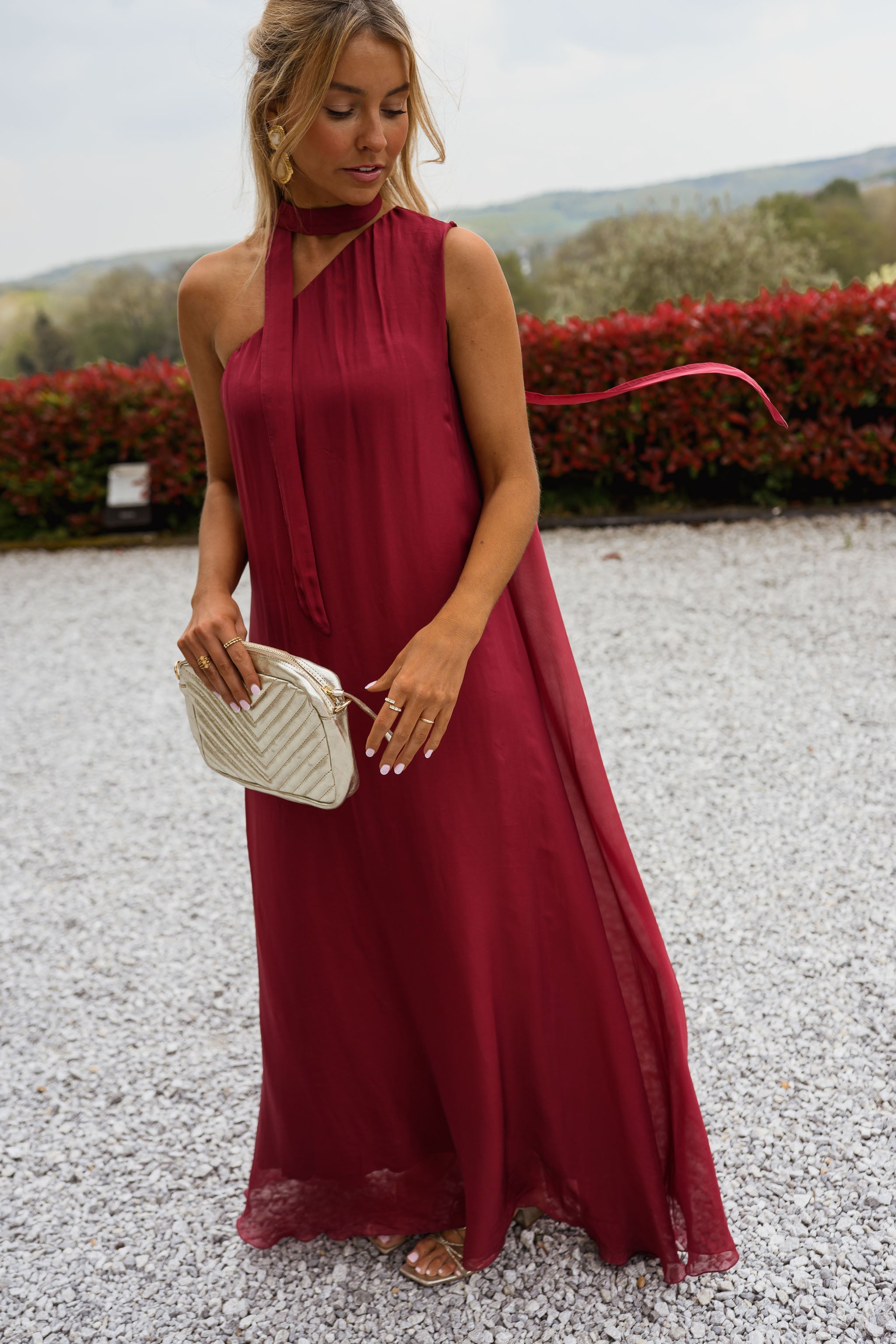 Raspberry Isia Dress