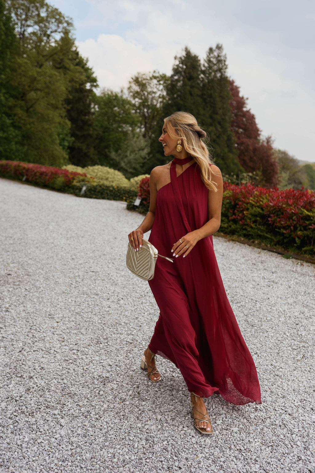 Raspberry Isia Dress