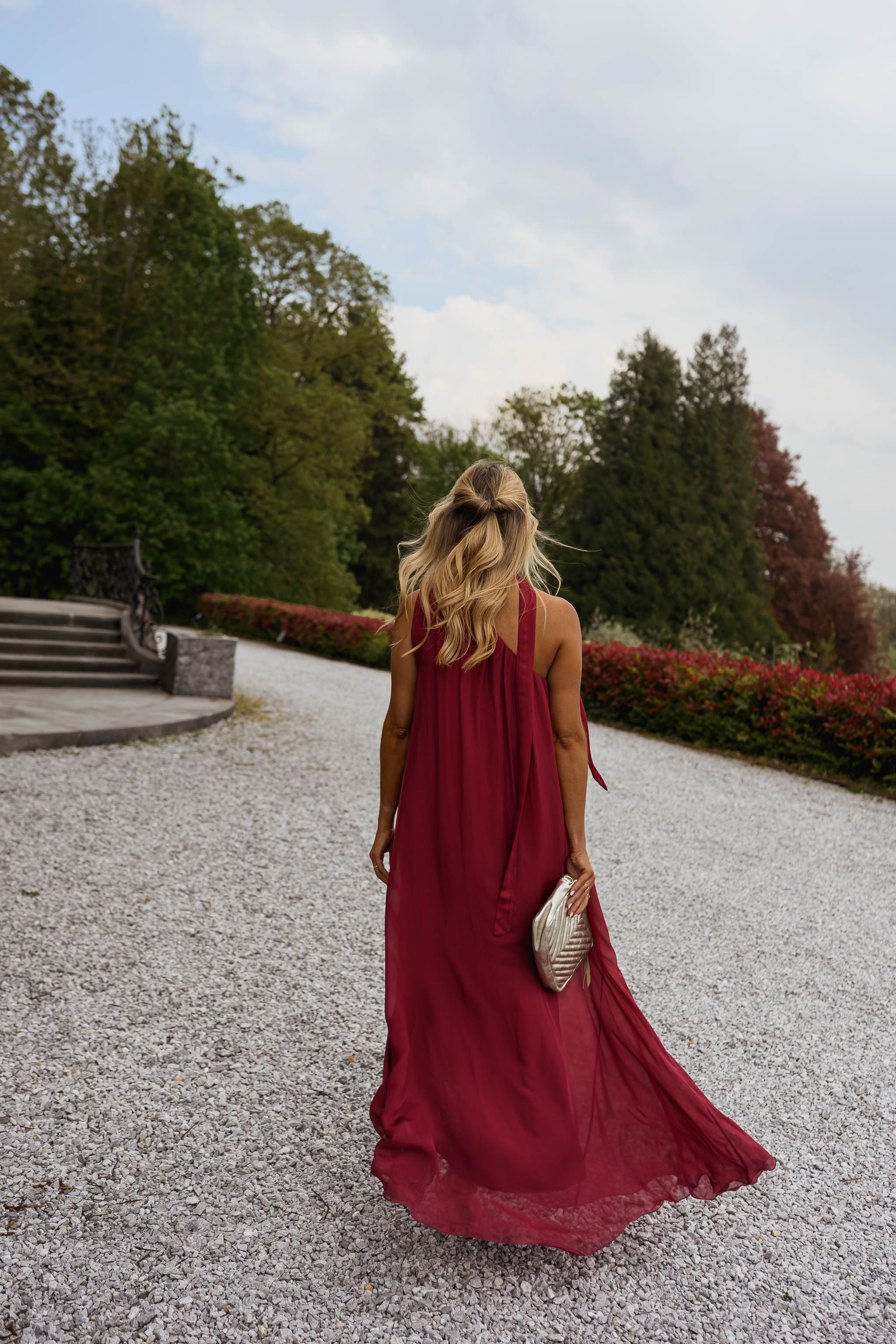 Raspberry Isia Dress